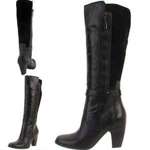 Clarks Alpine bonnet black leather boot